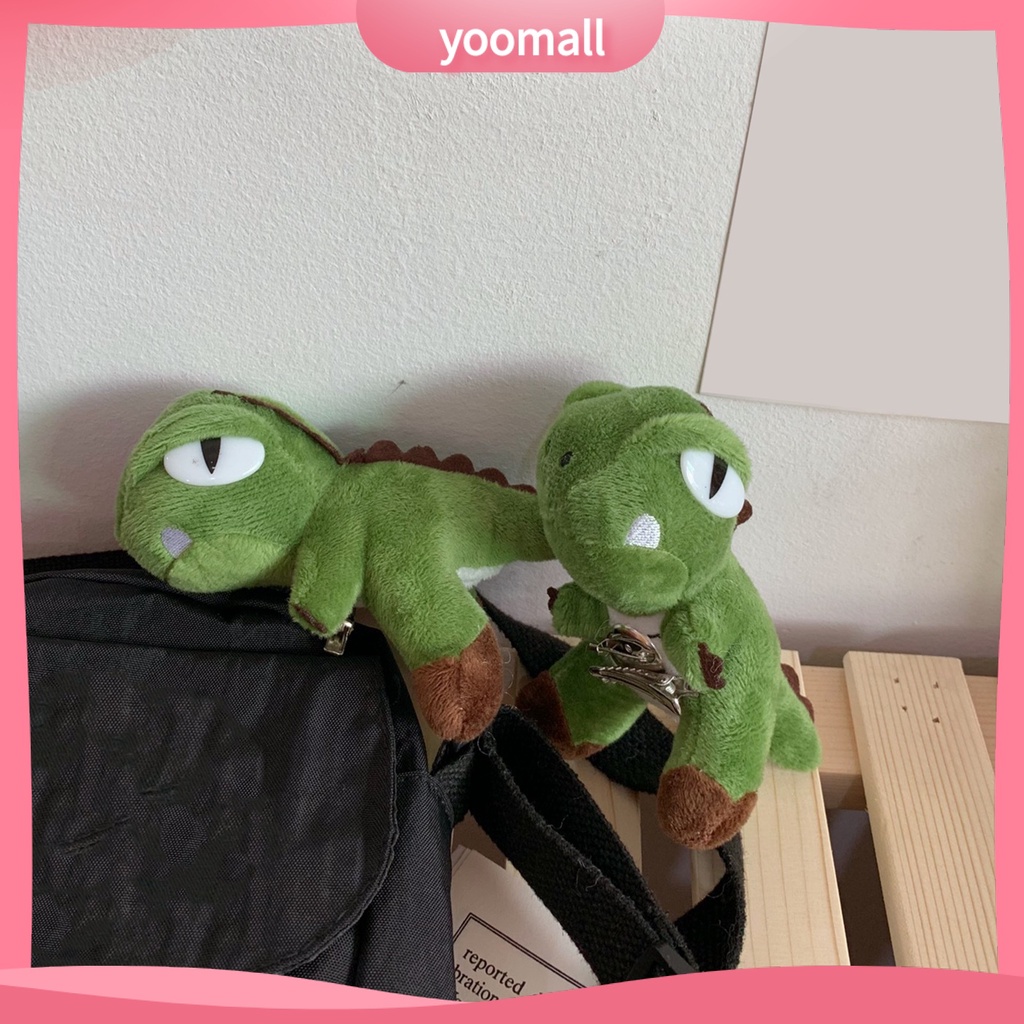 Ghim Cài Áo Hình Khủng Long / Búp Bê Nhồi Bông Chống Rơi Vui Nhộn Cho Bé Gái