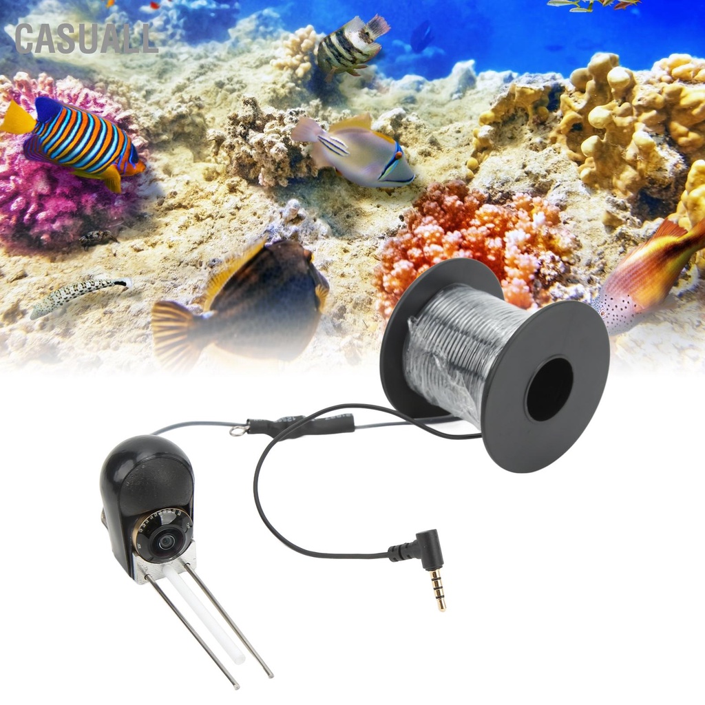Casuall Camera Câu Cá Đơn HD 3.5Mm Cắm Dò Tìm CVBS Dưới Nước Với Cáp Cho Biển snowa