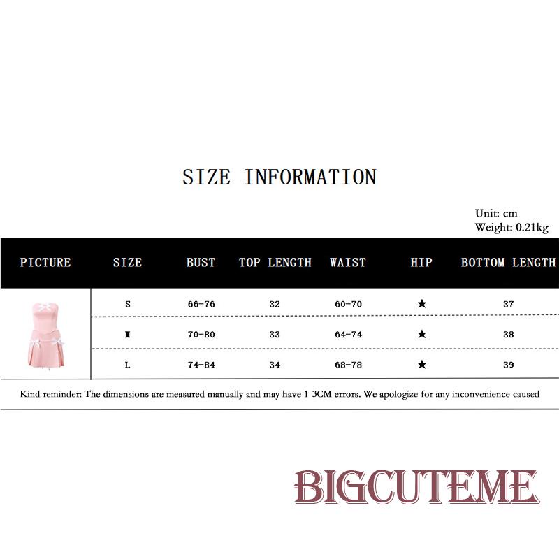 Bộ Áo Ống + Chân Váy Chữ A Hở Lưng Đính Nơ Thời Trang Nữ Tính