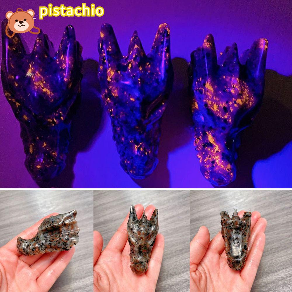 PISTA Tượng Điêu Khắc Hình Rồng Lửa Bằng Đá Năng Lượng Chakra Mạnh Mẽ Thiết Kế Mới Trang Trí Nhà Cửa