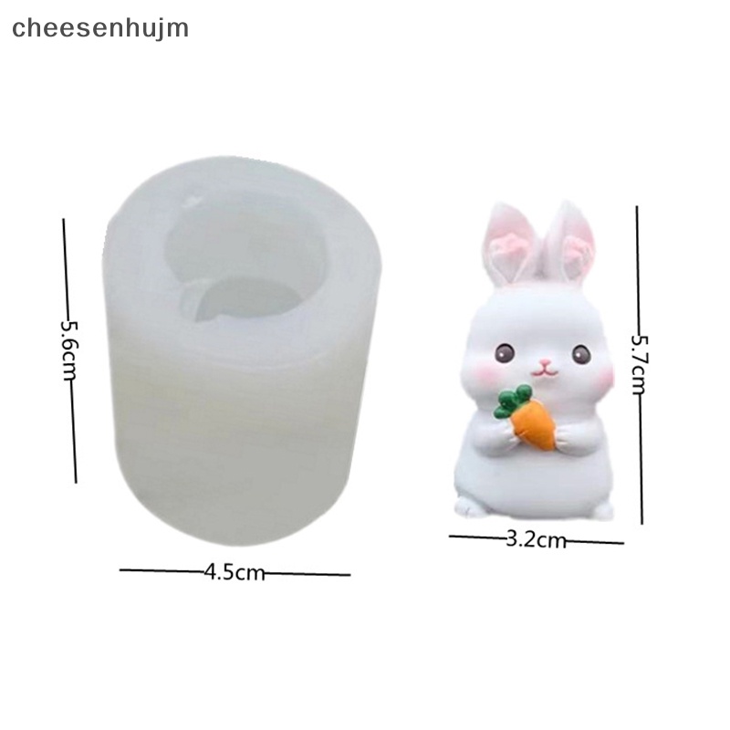 Khuôn Silicon Làm Xà Phòng / Sô Cô La Hình Thỏ 3D