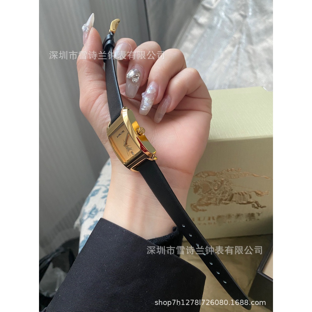 Đồng Hồ Đeo Tay Chống Thấm Nước Mặt Vuông Dây Da Phong Cách Retro Thời Trang Cho Nữ