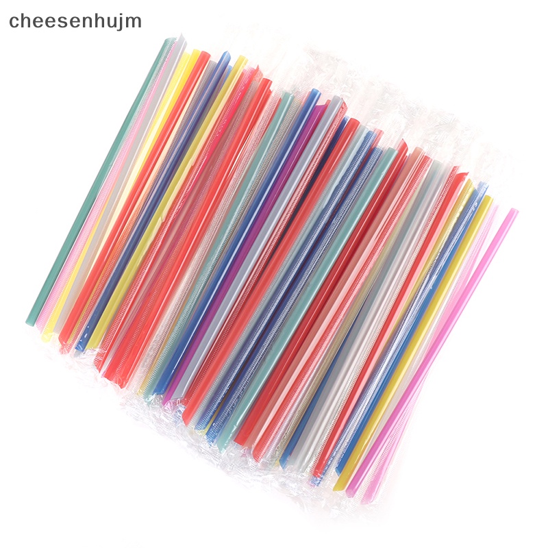Bộ 100 Ống Hút Nhựa Pp Trong Suốt Dùng Cho Các Bữa Tiệc