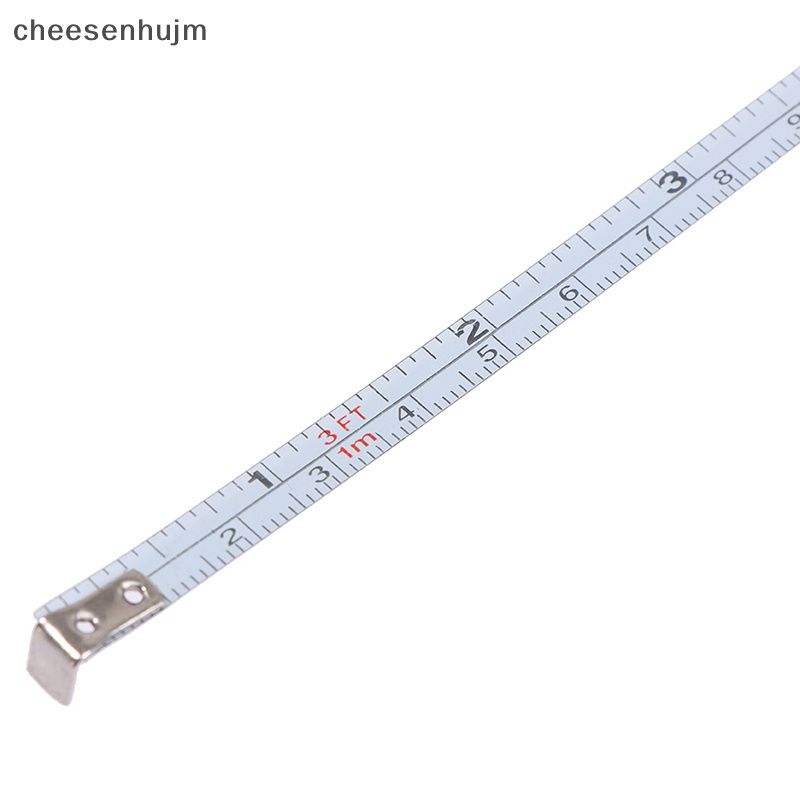 Thước Dây Bỏ Túi 1M / 3ft Bằng Thép Không Gỉ Có Móc Khóa Tiện Dụng