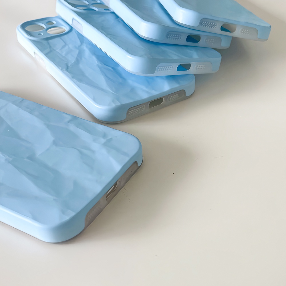 Ốp Điện Thoại TPU Dẻo Họa Tiết Bầu Trời Xanh Đơn Giản Thời Trang Cho IPhone 11 12 13 14 Pro Max