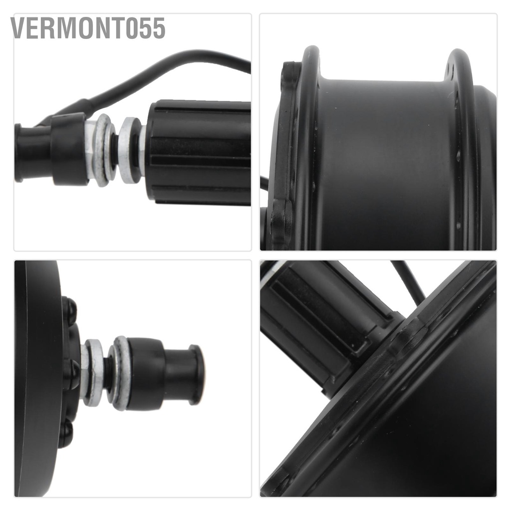 Vermont055 Động cơ trung tâm bánh xe không chổi than 24V 250W đạp điện Xe tay ga chuyển đổi động răng