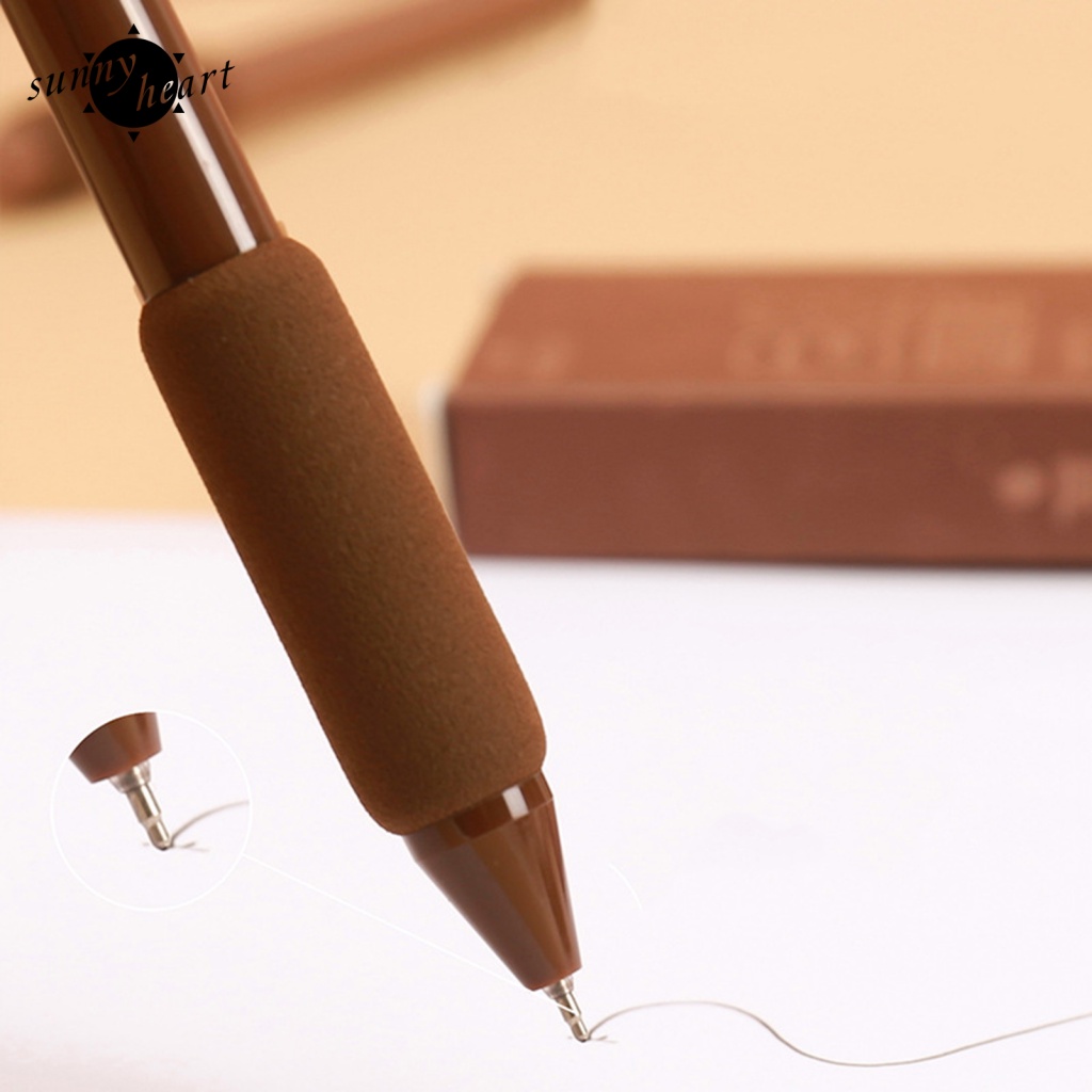 Sunnyheart Set 4 Bút Viết Cao Su Mềm Màu Gradient Nhanh Khô Không Có Dây Kéo Dài