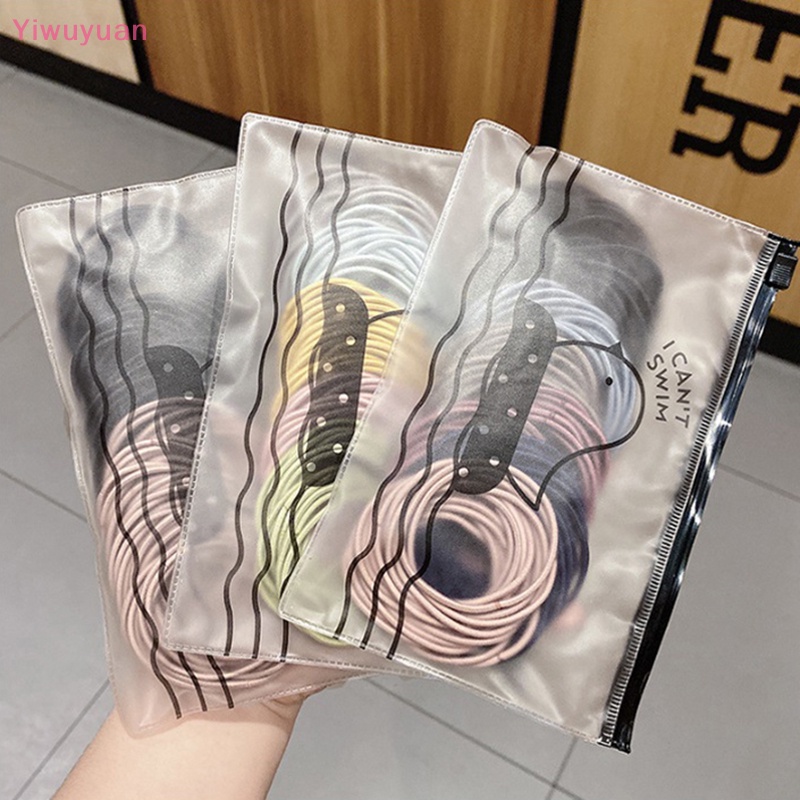 Túi 100 Dây Buộc Tóc Cao Su Co Giãn Dành Cho Nữ