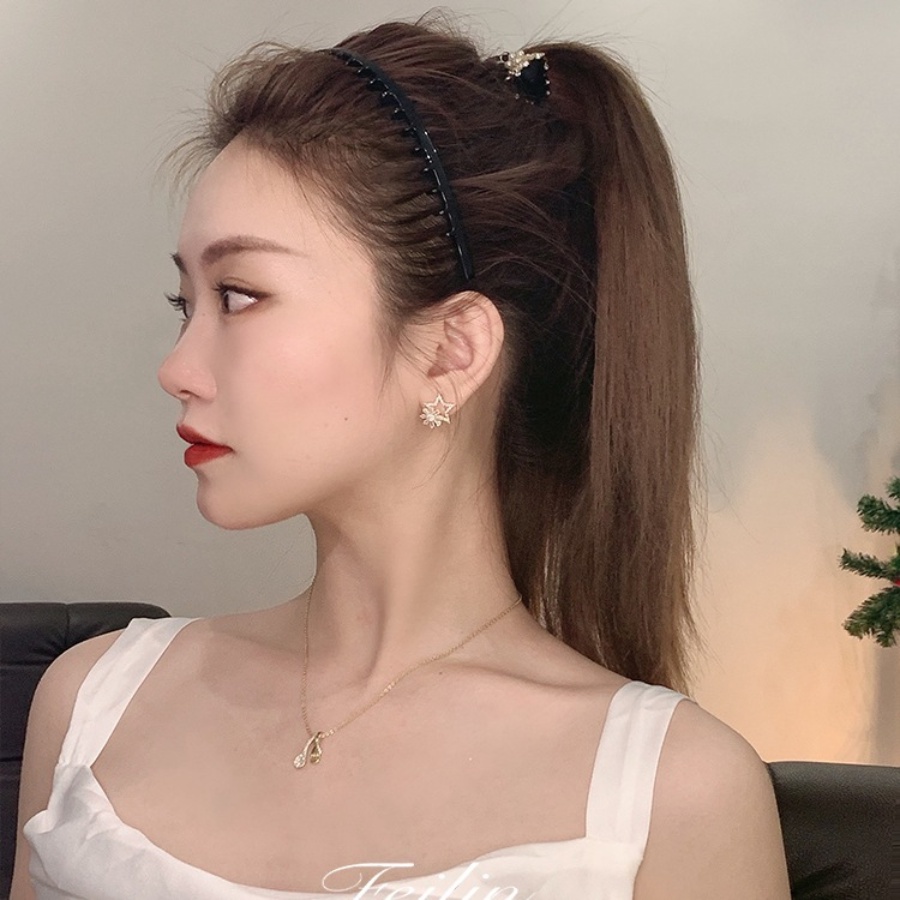 Băng Đô Rửa Mặt Bằng Nhựa Chống Trượt Thời Trang Mùa Hè Cho Nữ