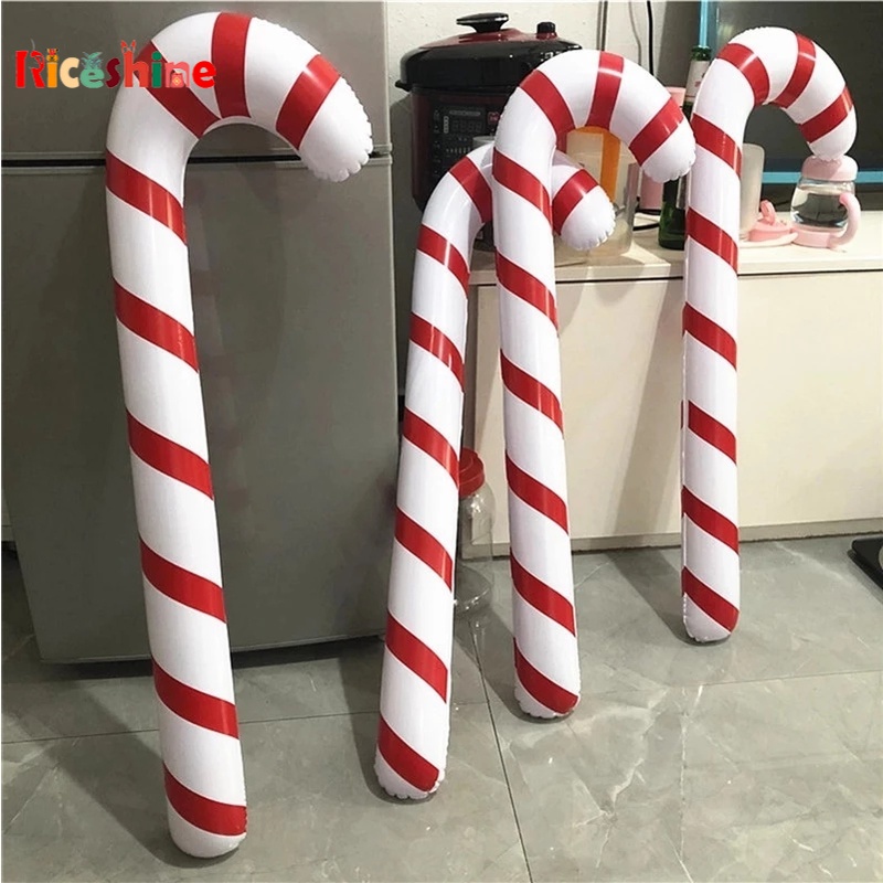 Bong Bóng Bơm Hơi Hình Kẹo Mút Trang Trí Cây Thông Giáng Sinh Năm Mới