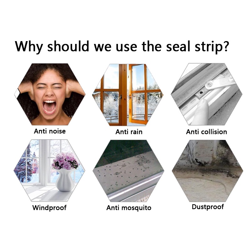 Dải Xốp Dán Viền Cửa Chống Bụi Cách Âm Tiện Dụng