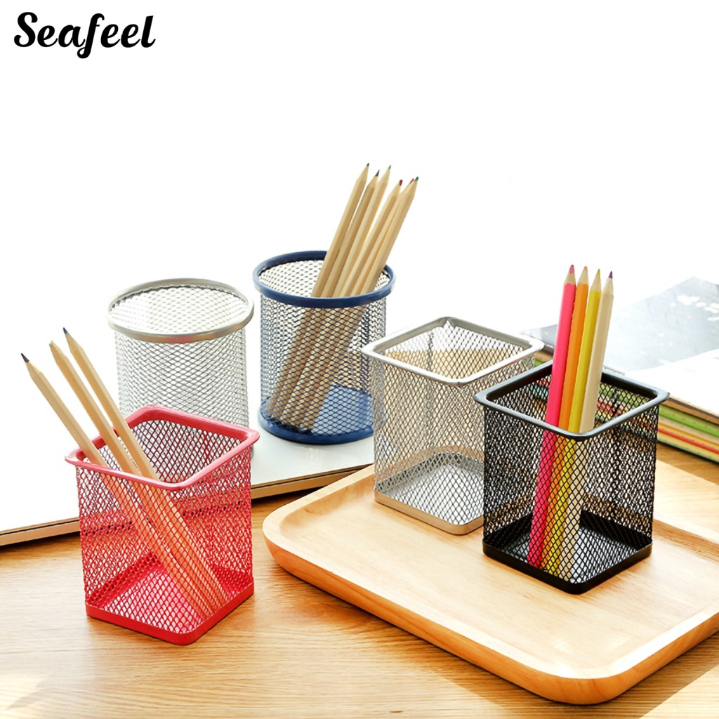 Lọ Đựng Bút Bằng Kim Loại Thiết Kế Đục Lỗ