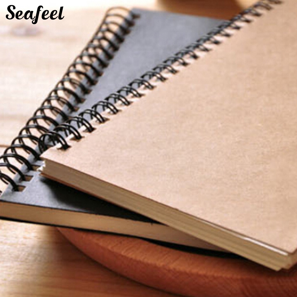 Sổ Tay Bìa Giấy Trơn Kiểu Retro Dễ Thương