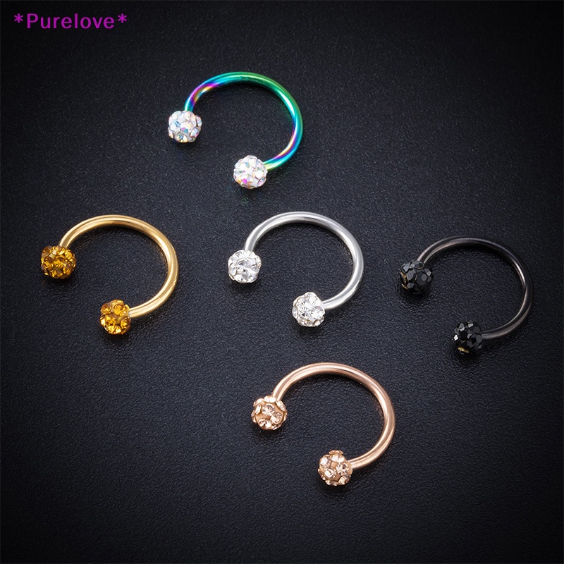 Purelove > Khuyên Mũi Shambhala Đính Đá Lấp Lánh Thời Trang Mới