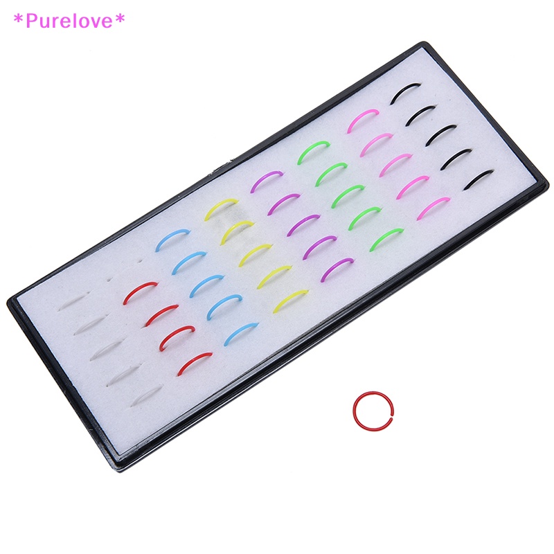 1 Hộp 40 Khuyên Mũi Acrylic Cá Tính Thời Trang Mới