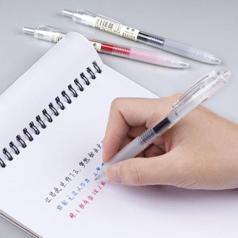 Bút gel bấm HOMU No.H1088 Smooth writing mực xanh, đỏ, đen