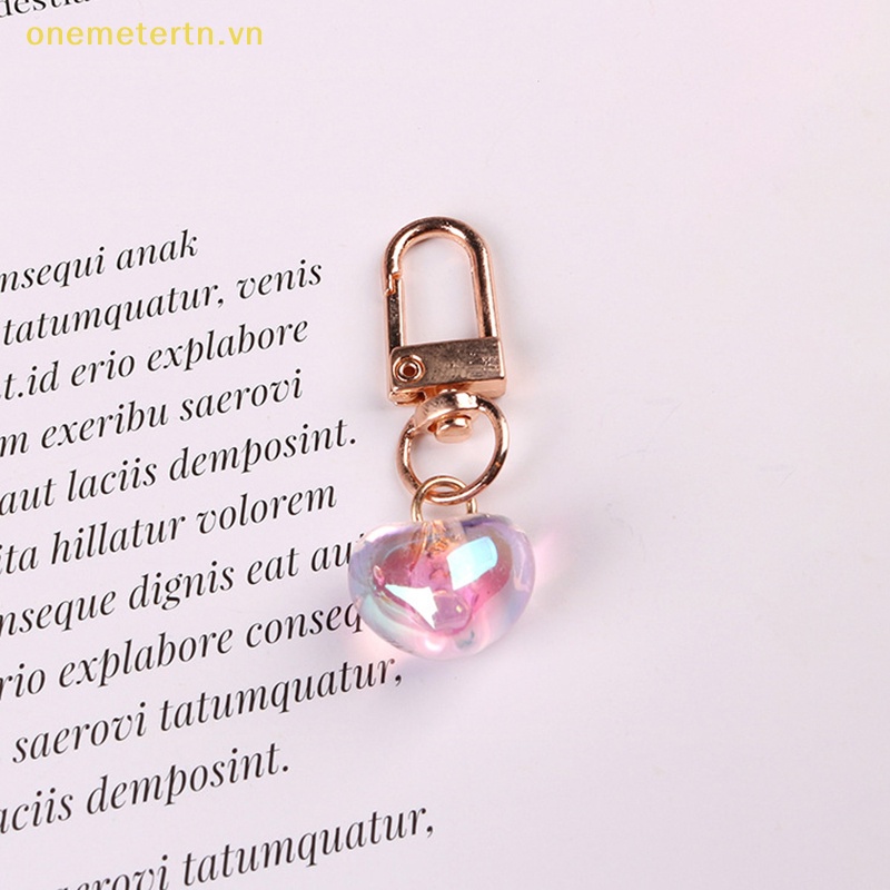 Móc Khóa Hình Trái Tim Lấp Lánh Phong Cách Hàn Quốc Dành Cho Nữ