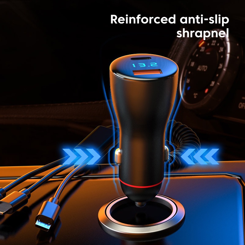 Tẩu Sạc Nhanh PD USB C 230W 3 Trong 1 Cho Samsung Huawei