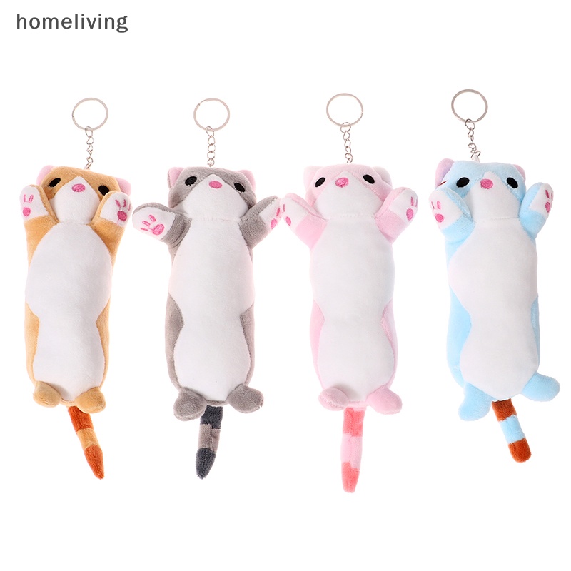 Móc Khóa Hình Mèo Nhồi Bông Mềm Mại Đáng Yêu