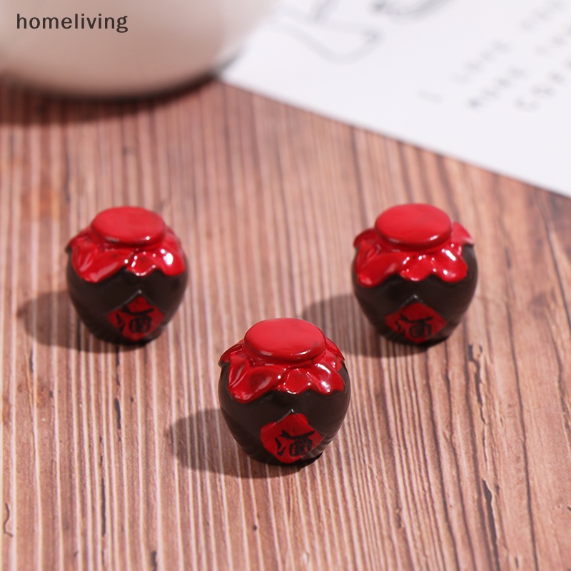 Set 3 Chai Rượu Mini Tỉ Lệ 1 / 12 Dùng Để Trang Trí Nhà Búp Bê