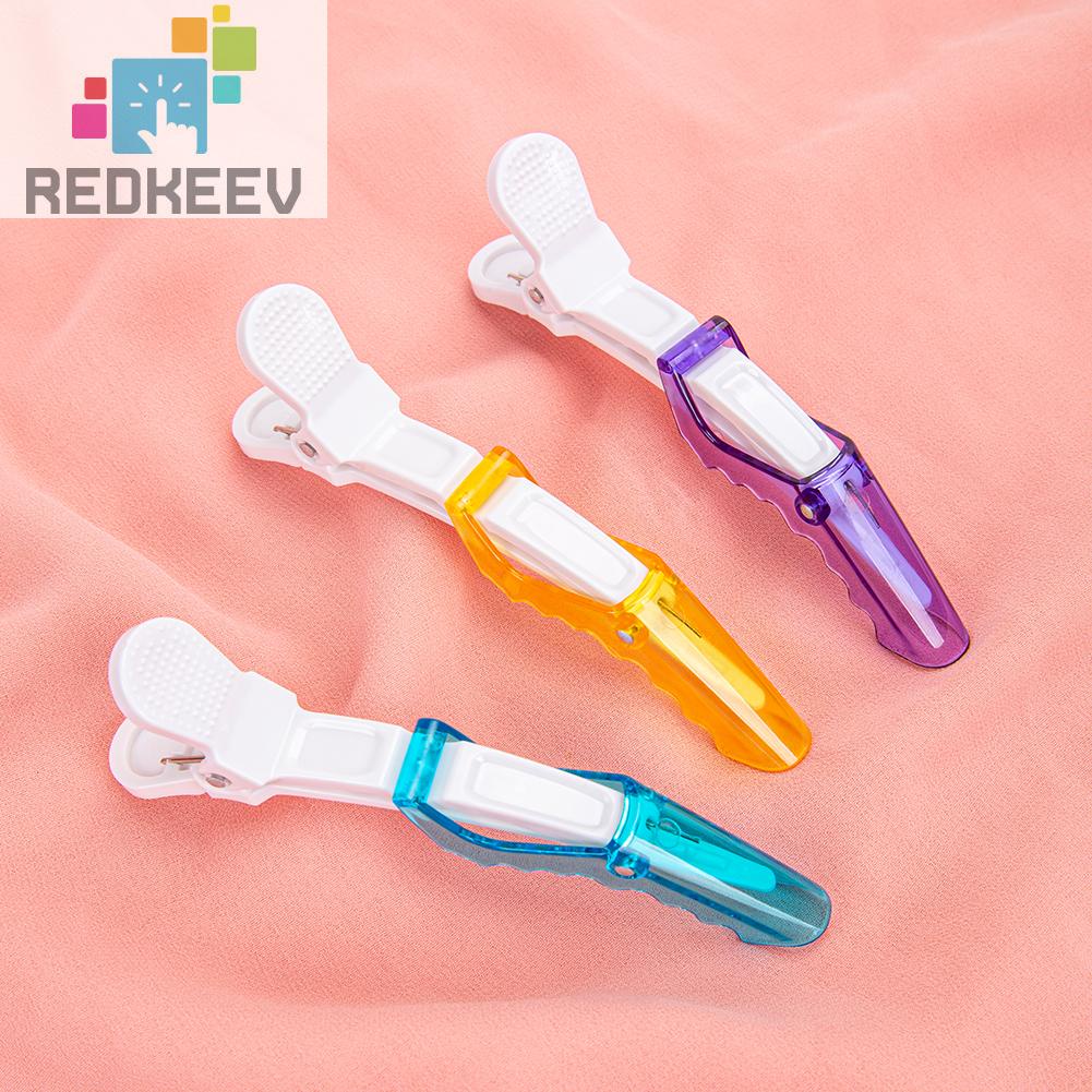 Set 6 Kẹp Nhựa Cố Định Tóc Hai Cổng Thiết Kế Nhỏ Gọn