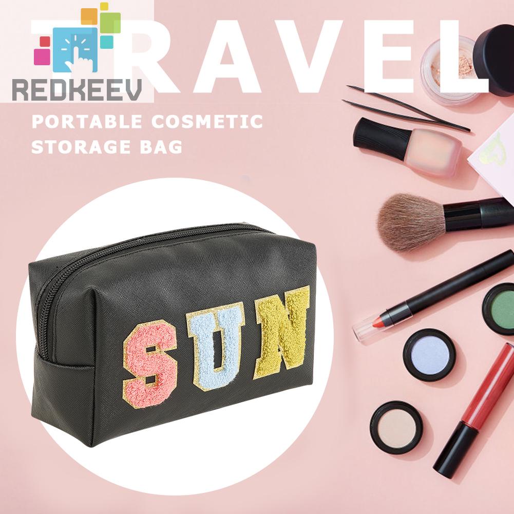 Túi Đựng Mỹ Phẩm Da PU Sức Chứa Lớn Tiện Dụng Cho Nữ