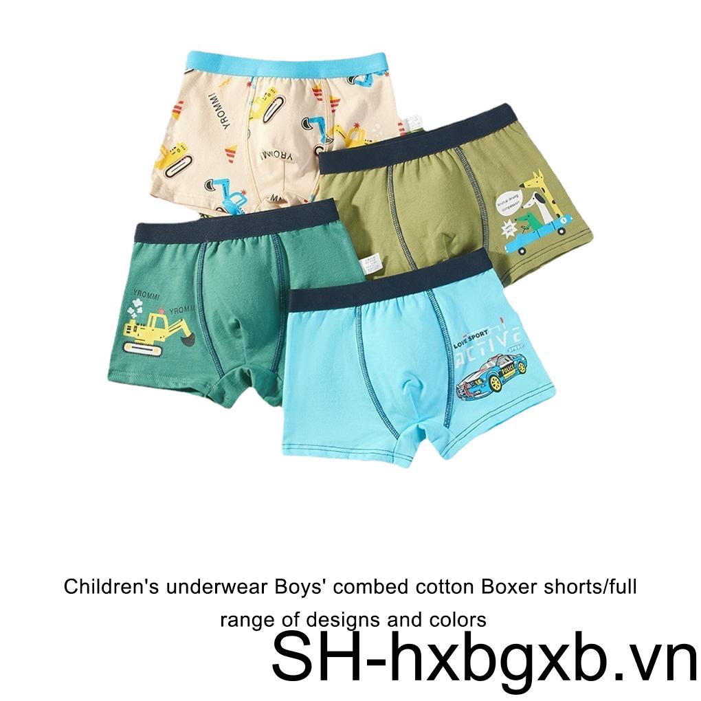 Bộ 4 Quần Lót Thoáng Khí Mềm Mại Và Nhẹ Thoải Mái Cho Bé Trai