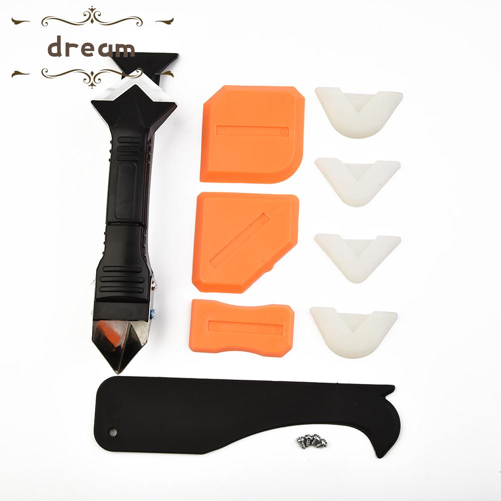 【DREAMLIFE】Scraper Sealant Silicone Stainless Steel Tool 3in1 Caulking Scraper 10pcs