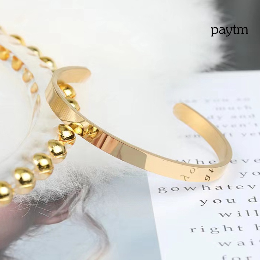 Vòng Đeo Tay Bằng Thép Không Gỉ Màu Sắc Đơn Giản Dành Cho Nam Và Nữ