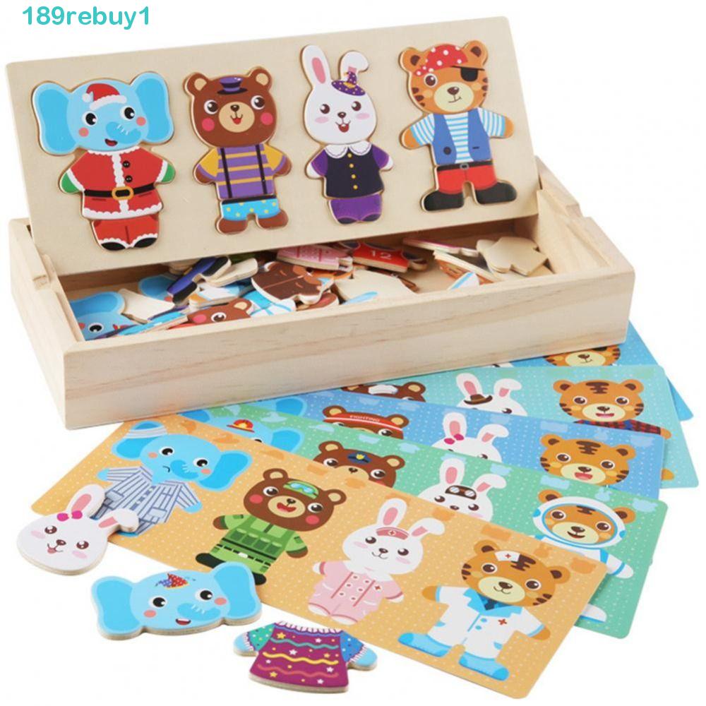 Đồ Chơi Lắp Ráp Hình Thỏ / Gấu Hoạt Hình Sáng Tạo Cá Tính Cho Bé