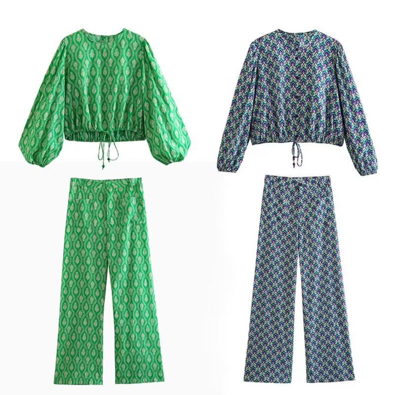 Áo Sơ Mi Thắt Dây Viền Mới 3198 045 500 + Quần Lưng Cao Có Túi Dành Cho Nữ 3198 047 500ZARA