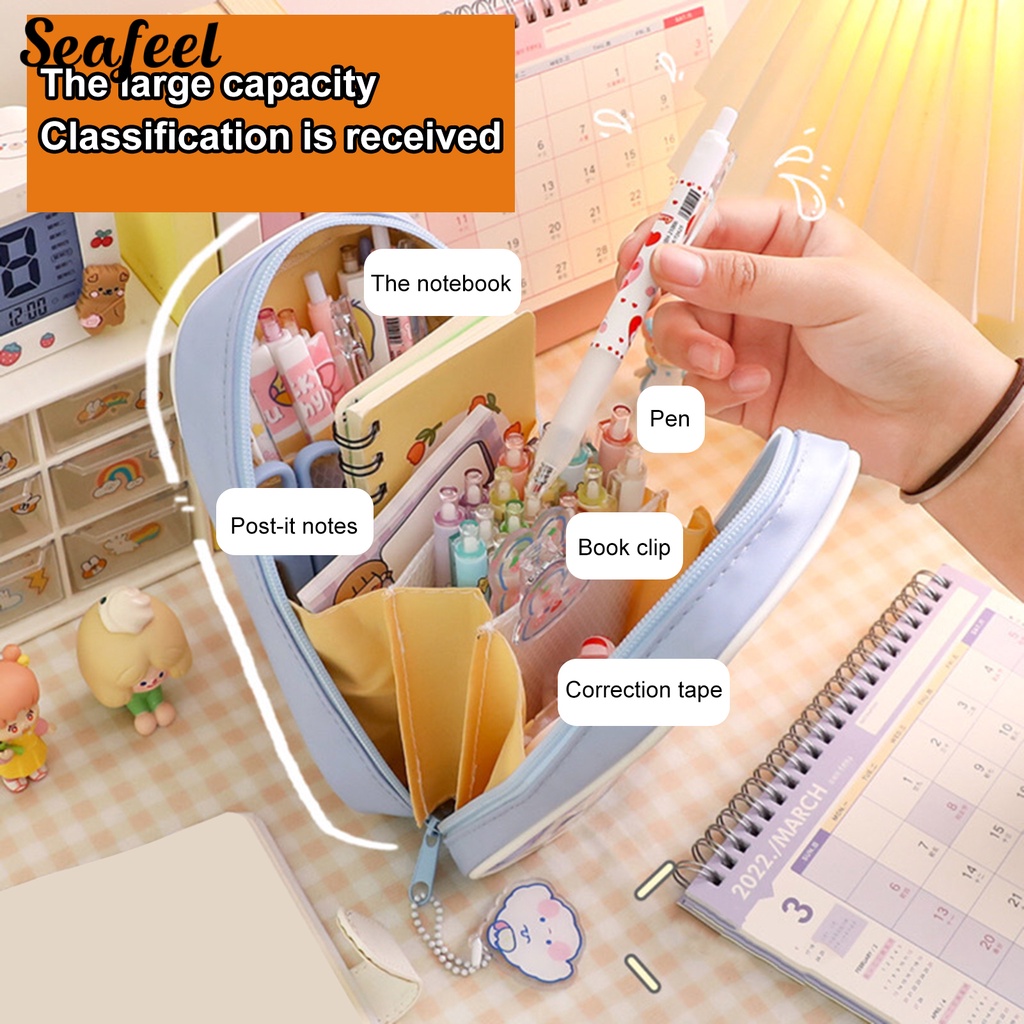 Bóp Viết Trong Suốt In Họa Tiết Hoạt Hình Dễ Thương