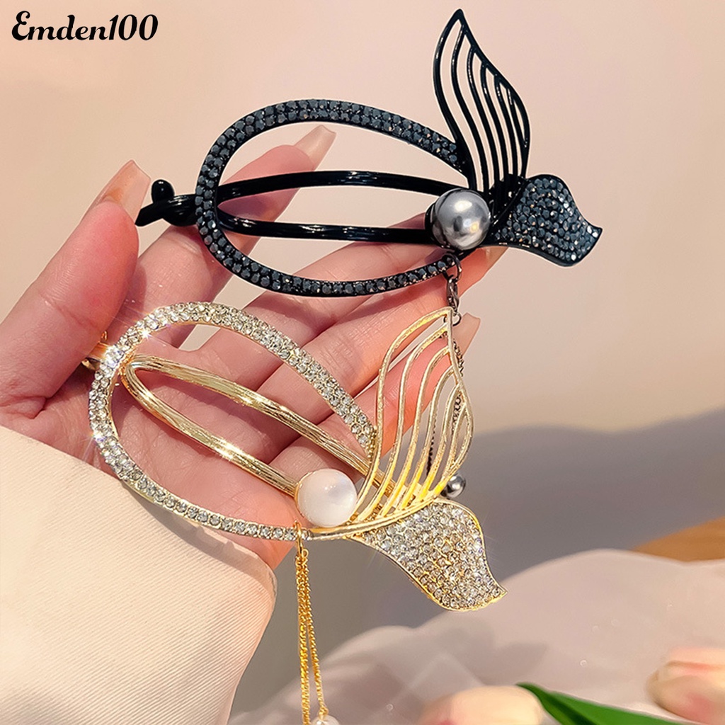 Kẹp Tóc Hình Đuôi Cá Đính Ngọc Trai Giả Thời Trang