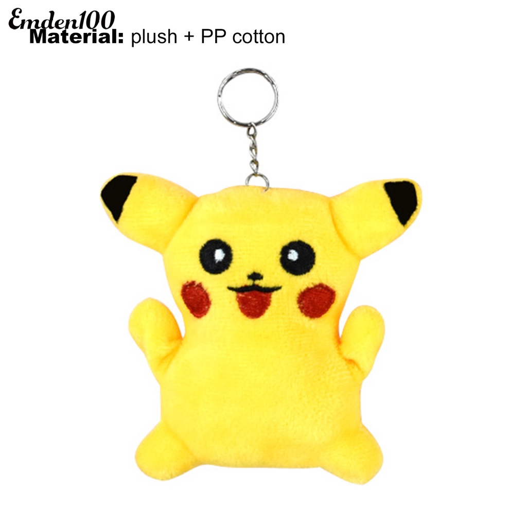 Móc Khóa Hình Pikachu Nhồi Bông Dễ Thương