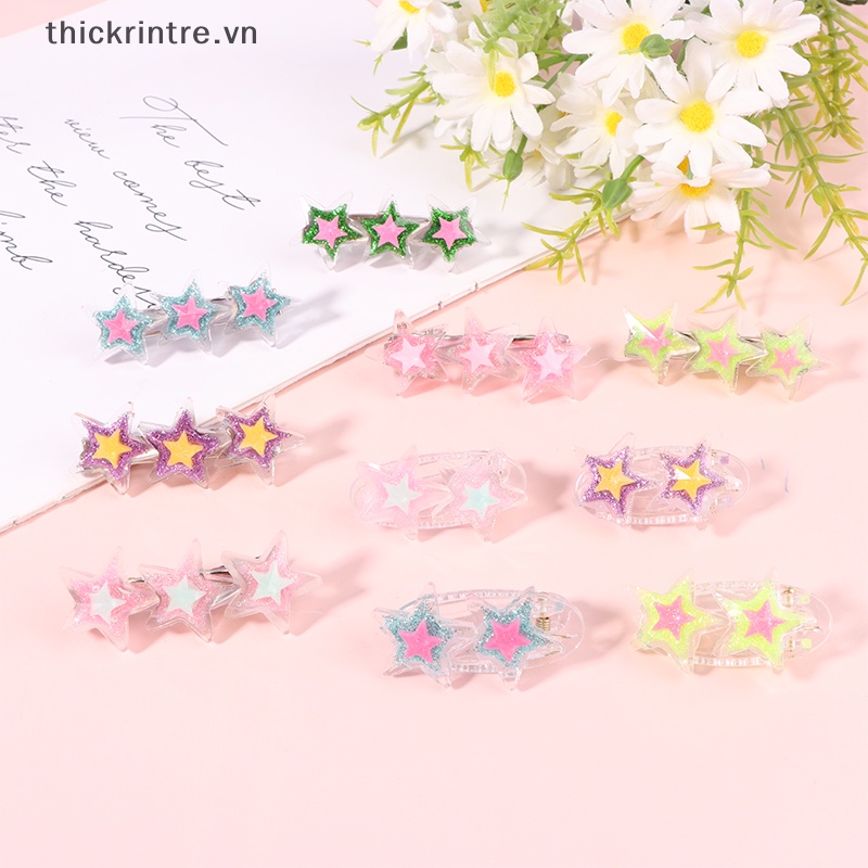Kẹp Tóc Hình Ngôi Sao Lấp Lánh Thời Trang Mùa Hè Y2K 1 Cái Cho Nữ