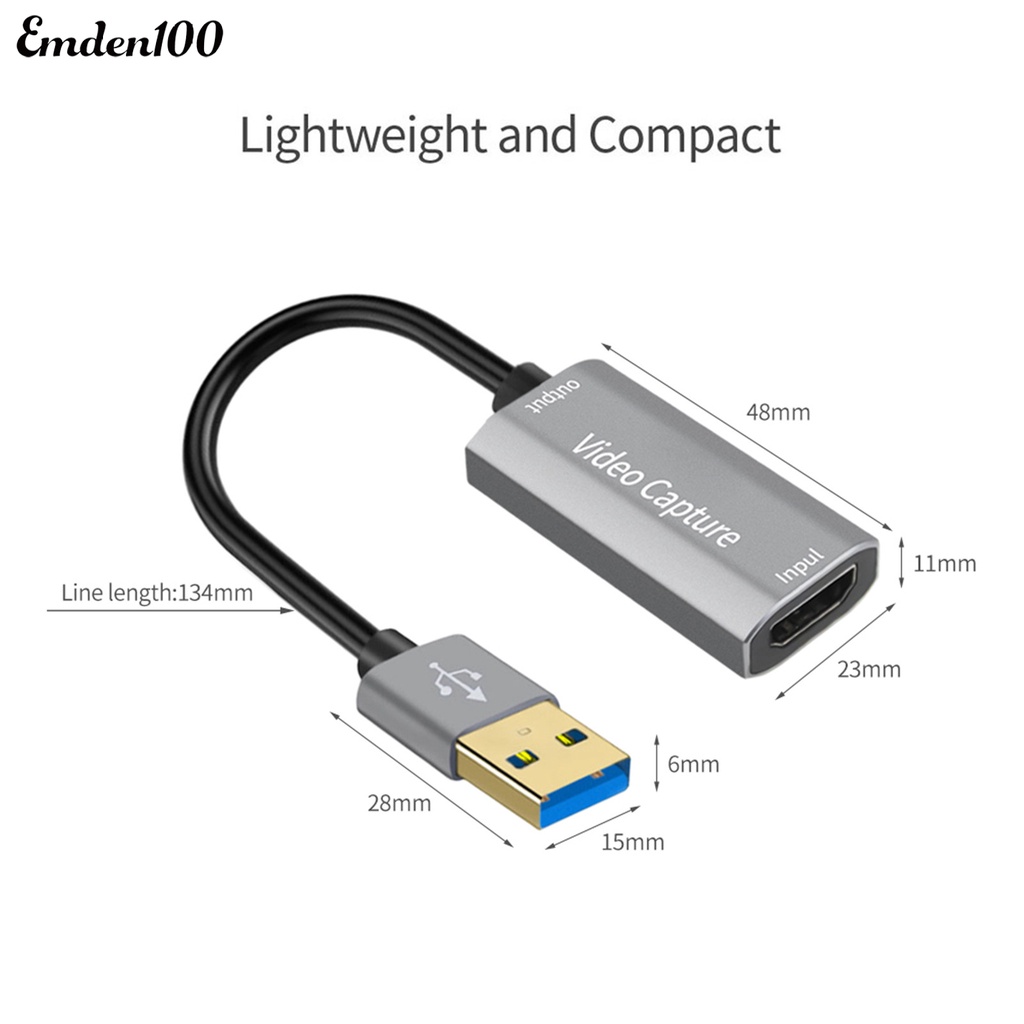 Thẻ Ghi Hình Trực Tiếp HDMI Cho Máy Quay Video Cổng USB