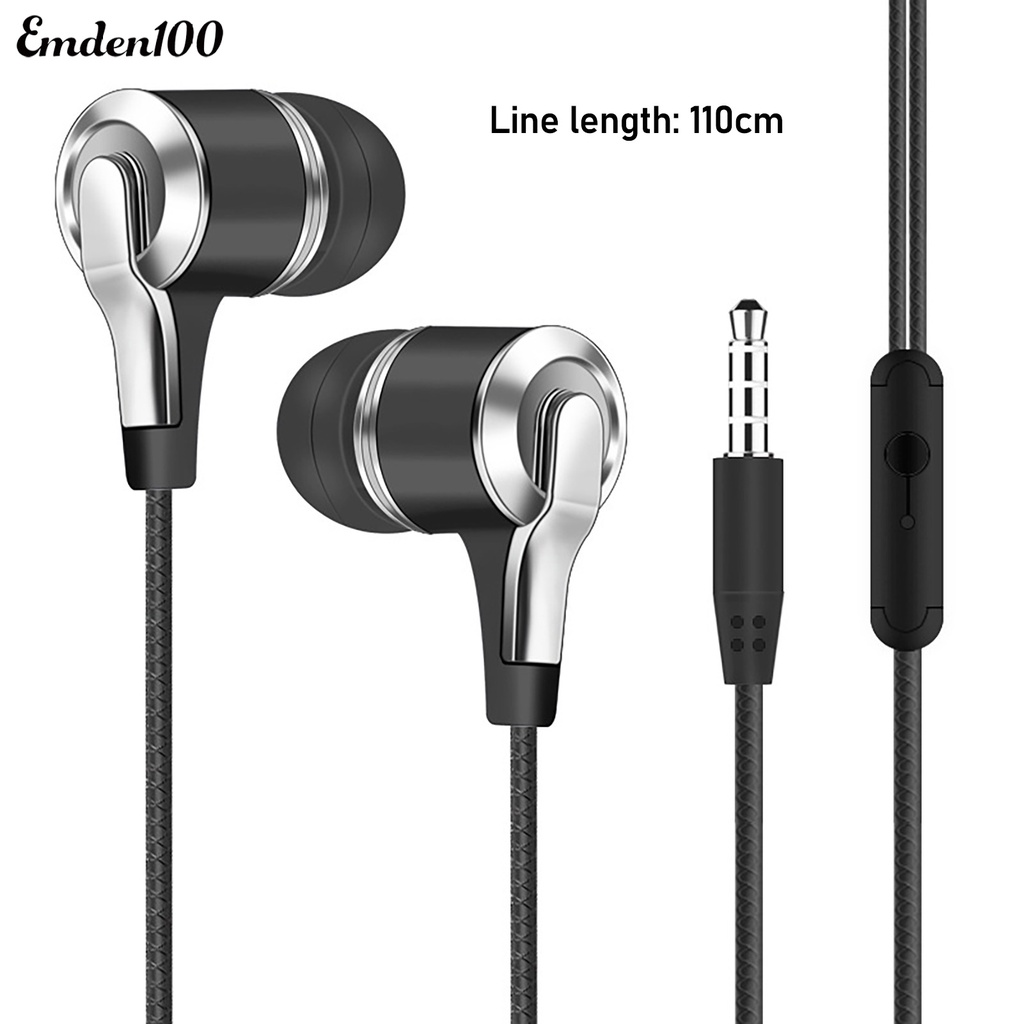 Tai Nghe Nhét Tai H8 Jack 3.5mm Gắn Kèm Phụ Kiện Điện Thoại