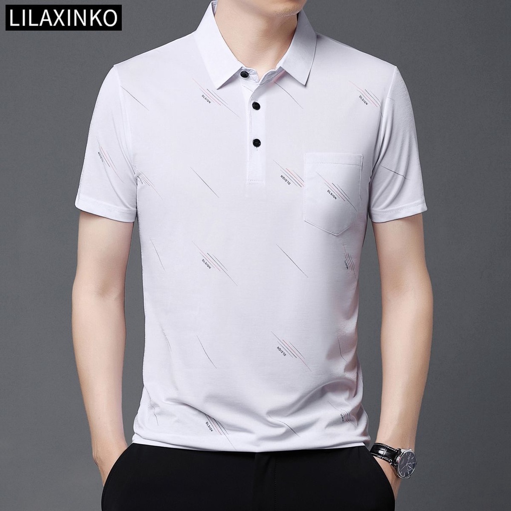 Áo Thun Polo Tay Ngắn Kẻ Sọc 6 Màu Thời Trang Dành Cho Nam