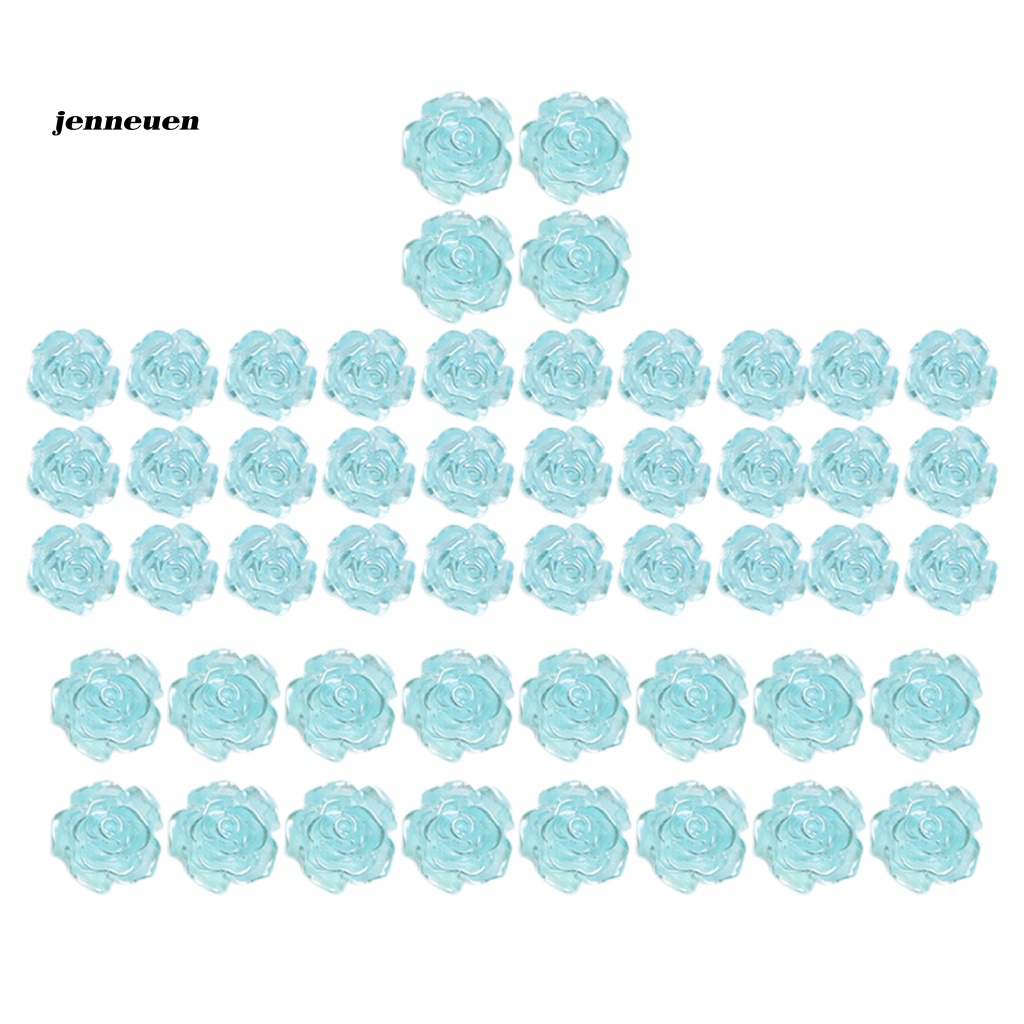 Bộ 50 Phụ Kiện Trang Trí Móng Tay Nghệ Thuật Mini Lấp Lánh