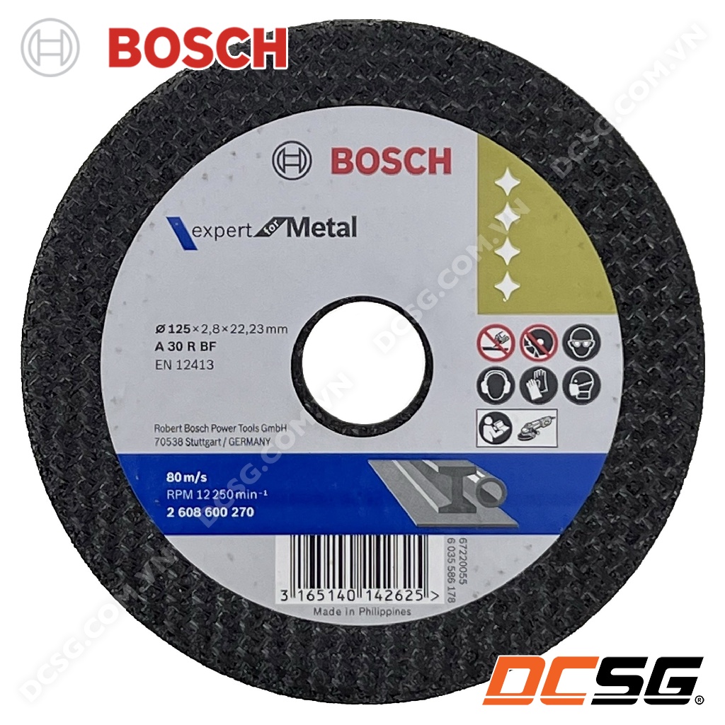 Đá cắt sắt 125x2.8x22.23mm Expert for Metal Bosch 2608600270 | DCSG