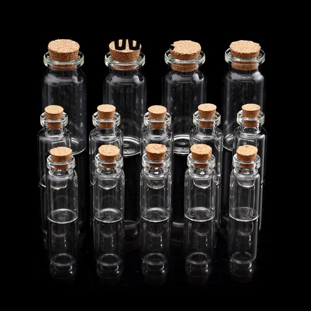 Set 10 Lọ Thủy Tinh Rỗng Đựng Điều Ước Có Nút Bần