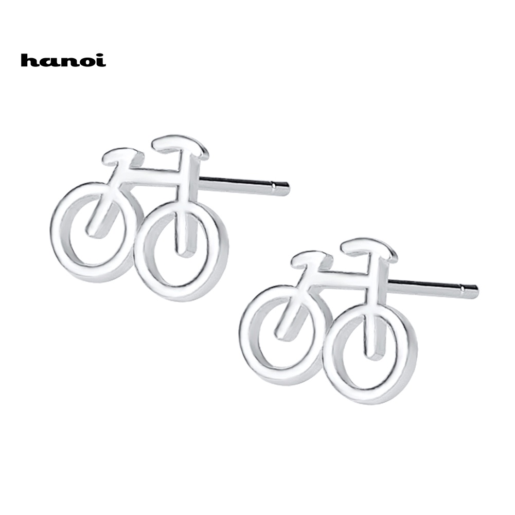 Bông Tai Hình Chiếc Xe Đạp Mini Dễ Thương Cho Nữ