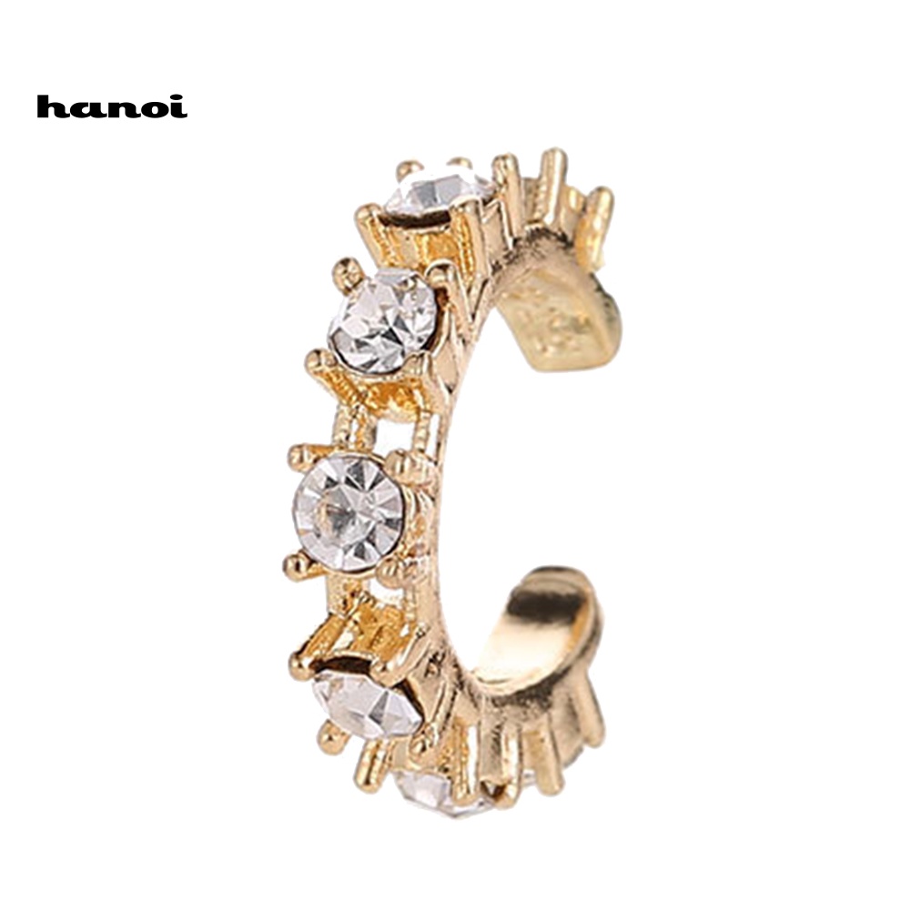 1 Khuyên Kẹp Vành Tai Đính Đá Thời Trang Nữ