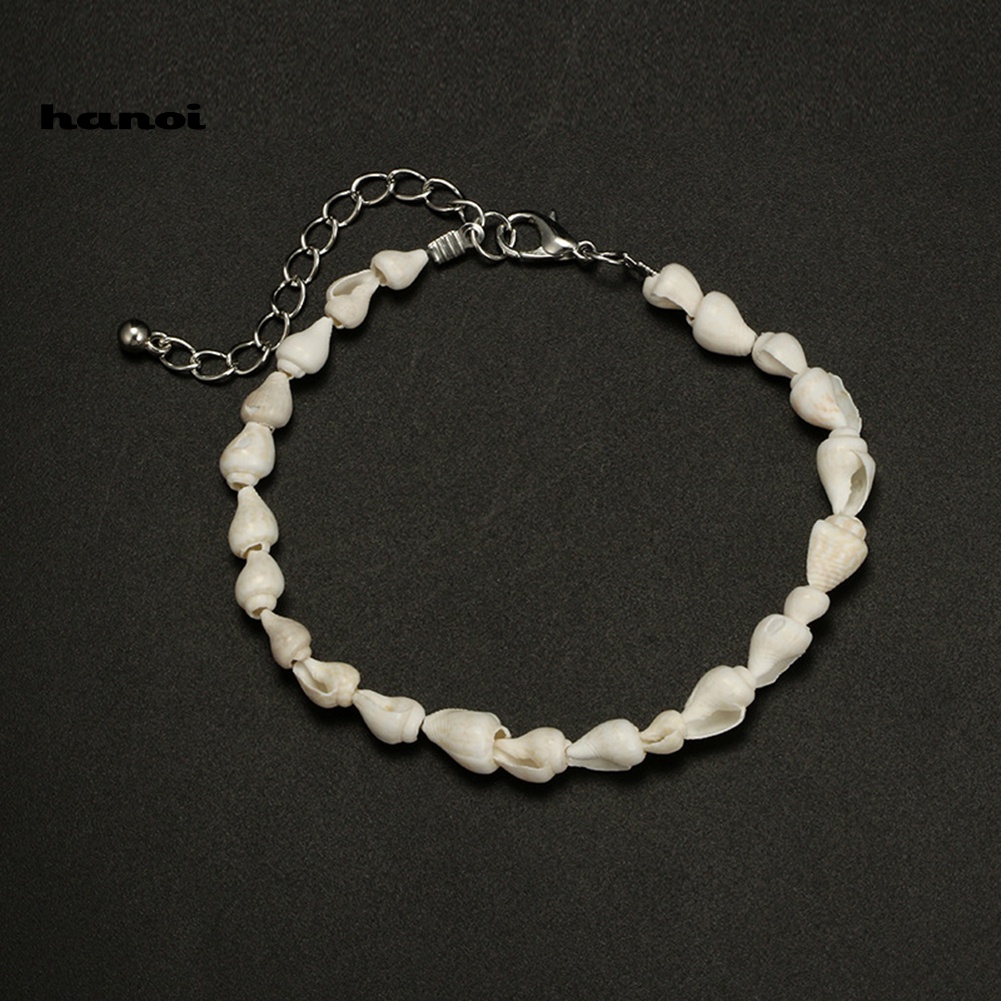 Set 2 Lắc Chân Hình Vỏ Sò Phong Cách Bohemia Thời Trang Cho Nữ