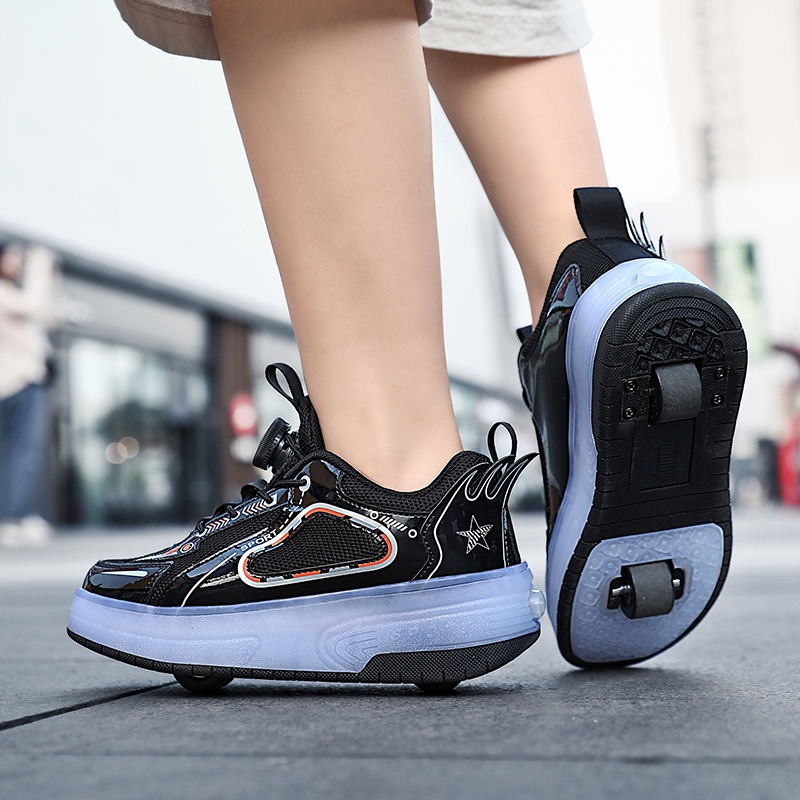 Giày Trượt Patin Có Đèn LED Siêu Nhẹ Dành Cho Trẻ Em Và Người Lớn