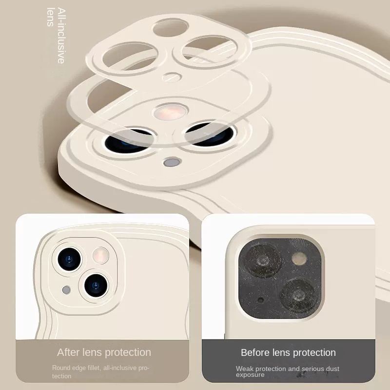 Ốp Điện Thoại Silicon Họa Tiết Lượn Sóng Cho VIVO Y27 Y36 V27e V27 X90 Pro + Sự Bảo Vệ