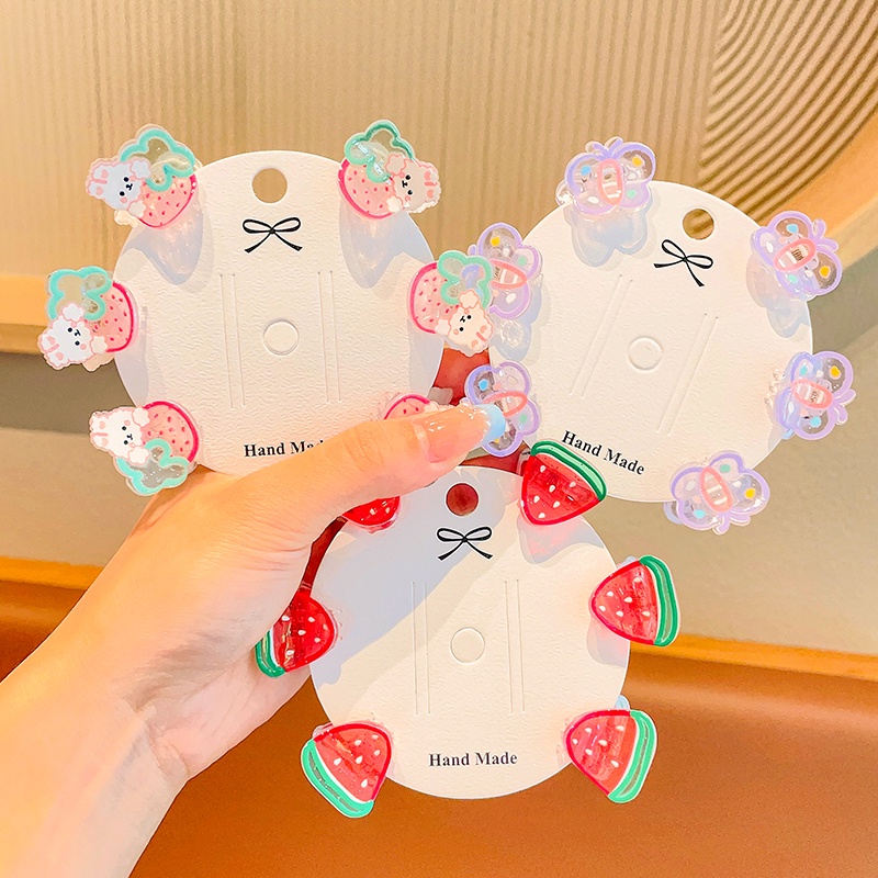 Kẹp Tóc Nhỏ Hình Hoạt Hình Dễ Thương 99% Cho Bé