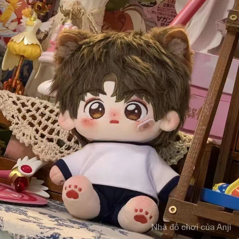 Búp Bê Nhồi Bông Hình Chó Sói Dễ Thương 20CM