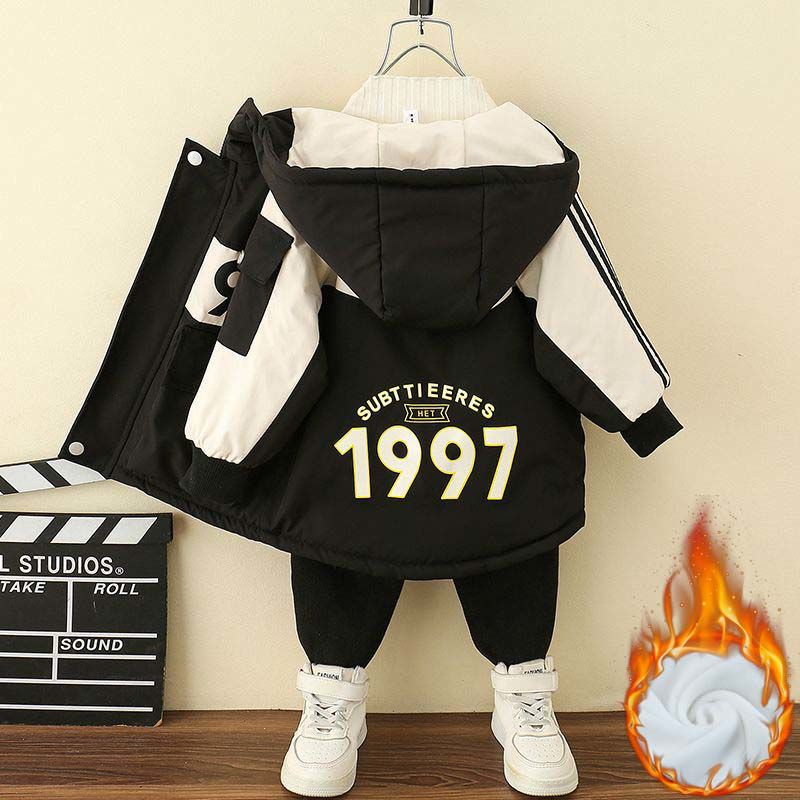 Áo Khoác Mùa Đông Lót Nhung Dày Dặn Phong Cách Mới 2030 Cho Bé Trai