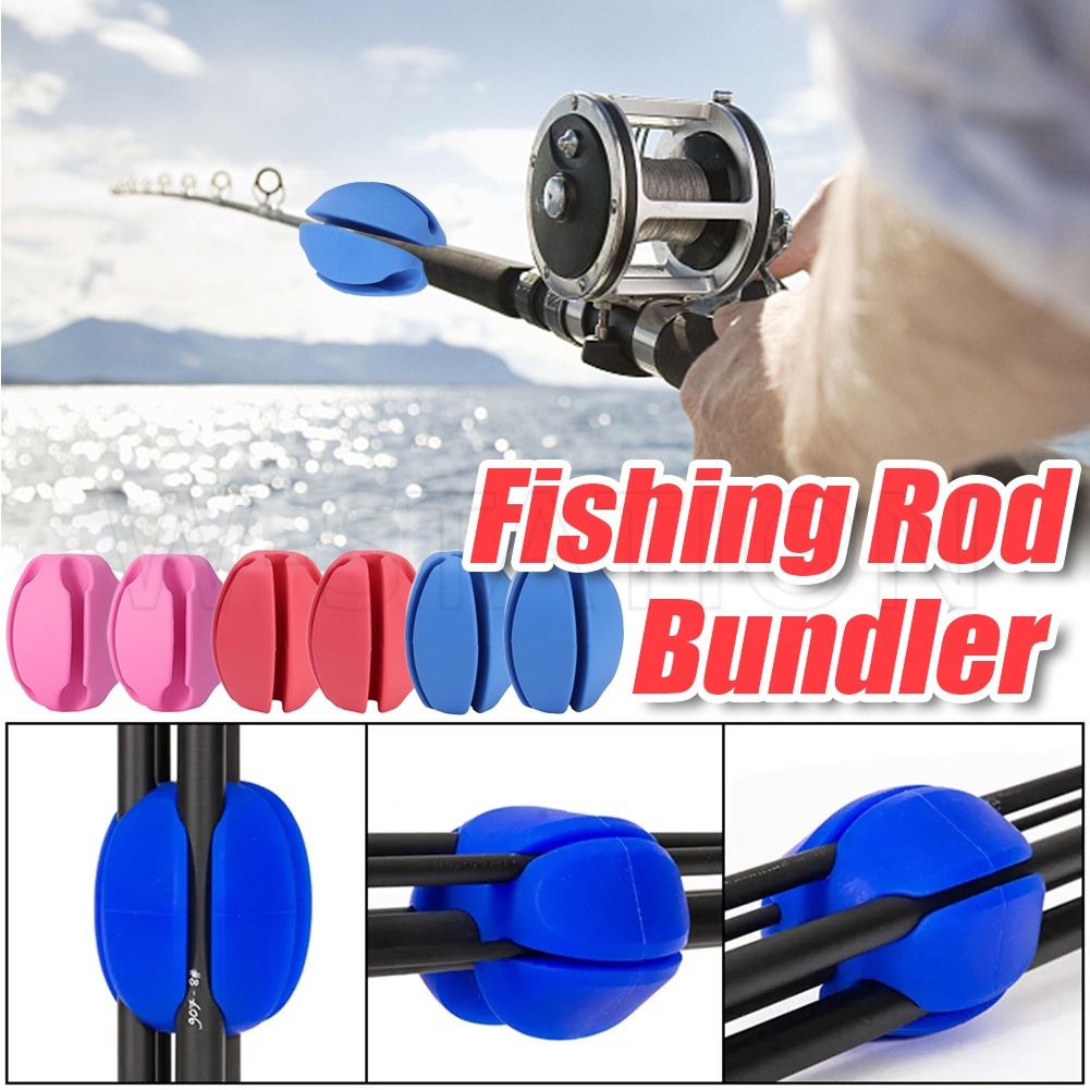 1 Cái Kẹp Cố Định Cần Câu Cá / Chùm Dây Câu Bằng Cao Su Chống Va Chạm Nhỏ Gọn Ngẫu Nhiên Luya